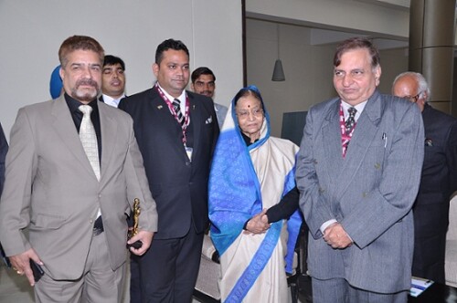 Our CMD with H.E. Smt. Pratibha Devi Singh Patil, Former President of India , during 7th Security Leader ship Summit 2012